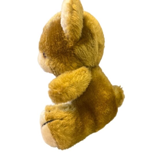 Vintage Cuddle Wit Plush Teddy Bear Toy 7" Tall Stuffed Animal Sitting Brown - Picture 2 of 4